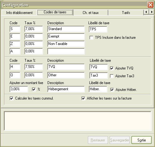 Grille de r�servation