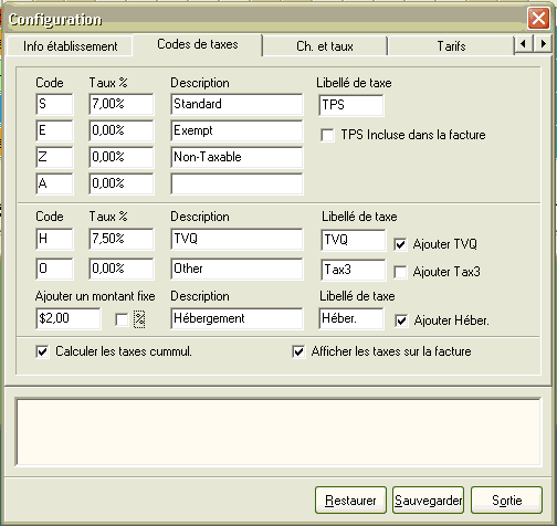 Grille de r�servation